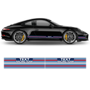 Martini Style Pin Up Girl Racing stripes, for Porsche Carrera