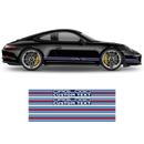 Martini Style THIN Racing stripes LOGO, for Porsche Carrera / Cayman / Boxster