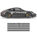 Martini Style THIN Racing stripes LOGO, for Porsche Carrera / Cayman / Boxster