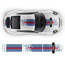 Martini Racing stripes set Pixelate style, for Carrera 1999 - 2021