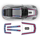 Retro Style Martini Racing Stripes Set, for Carrera 1999 - 2024 (996/997/991/992)