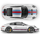 Scratched Martini Style Racing Stripes, for Carrera 1999 - 2021