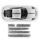 Scratched THIN Martini Racing stripes kit, for Porsche Carrera / Cayman / Boxster