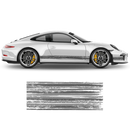 Scratched THIN Martini Racing stripes kit, for Porsche Carrera / Cayman / Boxster