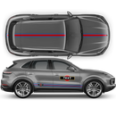 Thin Martini Style Racing Stripes Set, for Porsche Cayenne