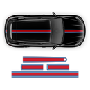 Thin Martini Style Racing Stripes Set, for Porsche Cayenne