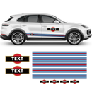 Thin Martini Style Racing Stripes Set, for Porsche Cayenne