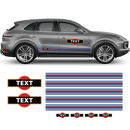 Thin Martini Style Racing Stripes Set, for Porsche Cayenne