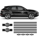 Thin Martini Style Racing Stripes Set, for Porsche Cayenne
