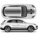 Martini Style Racing Stripes, for Cayenne / Macan