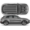 Martini Style Racing Stripes, for Cayenne / Macan