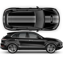 Martini Style Racing Stripes, for Cayenne / Macan