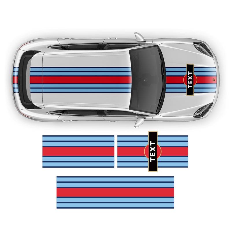 Martini Style Racing Stripes, for Cayenne / Macan