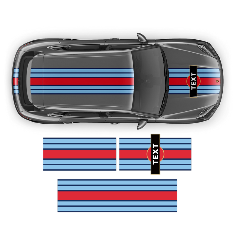 Martini Style Racing Stripes, for Cayenne / Macan