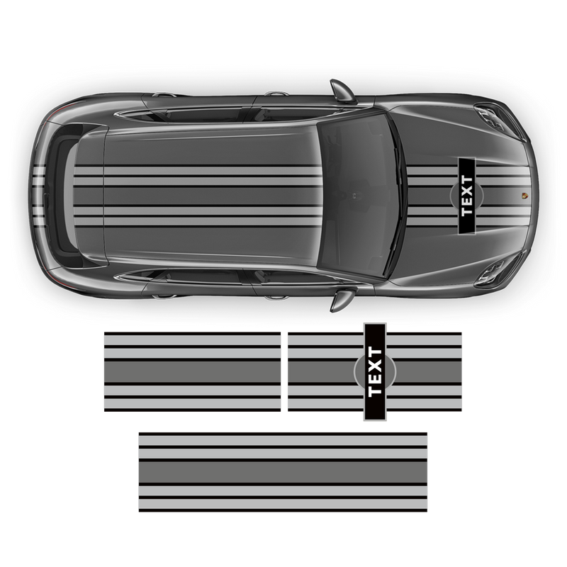 Martini Style Racing Stripes, for Cayenne / Macan