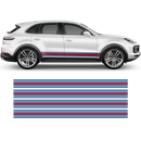 Martini Style Racing Stripes, for Cayenne / Macan