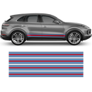 Martini Style Racing Stripes, for Cayenne / Macan