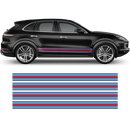 Martini Style Racing Stripes, for Cayenne / Macan