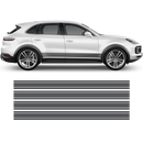 Martini Style Racing Stripes, for Cayenne / Macan
