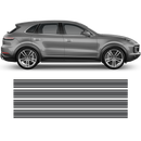 Martini Style Racing Stripes, for Cayenne / Macan