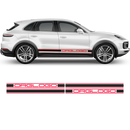 Racing Decals Set in Two Colors, for Porsche Cayenne / Macan