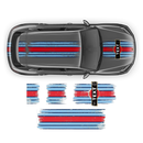 Martini Style Scratched Racing Stripes, for Cayenne / Macan