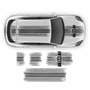 Martini Style Scratched Racing Stripes, for Cayenne / Macan