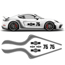 Curved Martini Side Stripes Graphic, for Cayman / Spyder