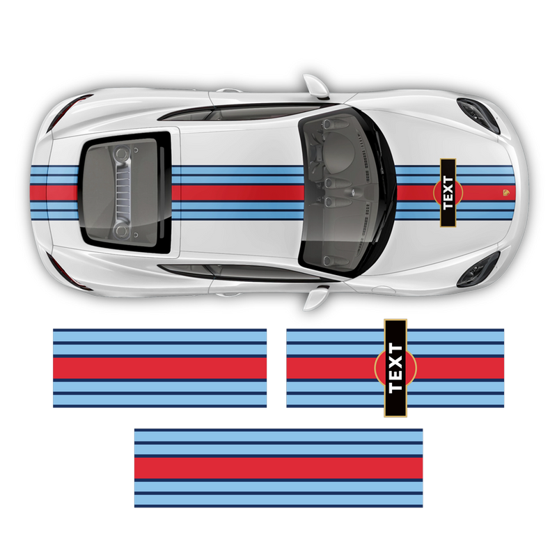 Curved Martini Decals set, for Cayman