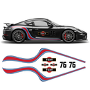 Curved Martini Side Stripes Graphic, for Cayman / Spyder