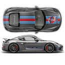 Martini Style Pin Up Girl Racing stripes, for Porsche Cayman / Boxster