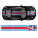 Martini Style Pin Up Girl Racing stripes, for Porsche Cayman / Boxster