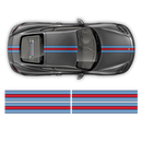 Martini Style Racing stripes set, for Cayman / Boxster