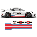 Martini Style Racing stripes set, for Cayman / Boxster
