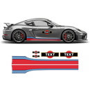 Martini Style Racing stripes set, for Cayman / Boxster