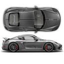 Martini Style THIN Racing stripes LOGO, for Porsche Carrera / Cayman / Boxster