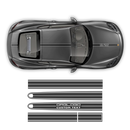 Martini Style THIN Racing stripes LOGO, for Porsche Carrera / Cayman / Boxster