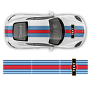 Martini Style Racing stripes, for Cayman / Boxster