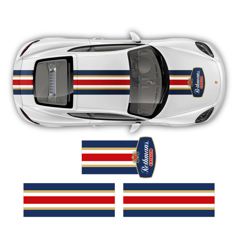 Rothmans Racing Stripes set, Cayman / Boxster