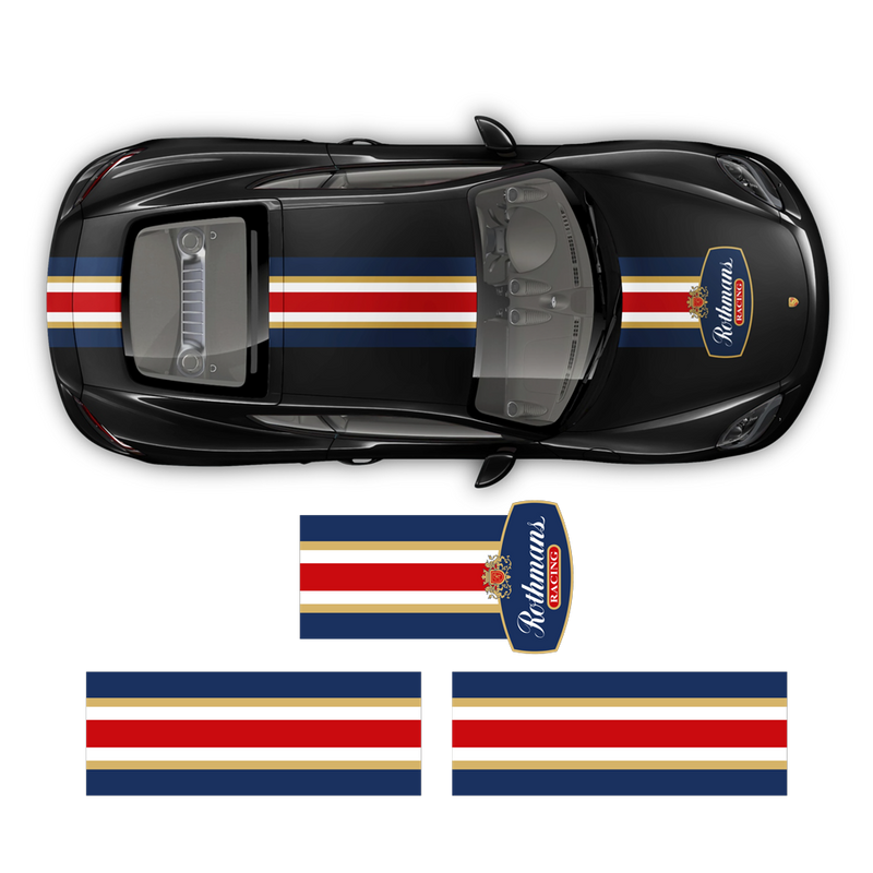 Rothmans Racing Stripes set, Cayman / Boxster