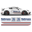 Rothmans Racing Stripes set, Cayman / Boxster