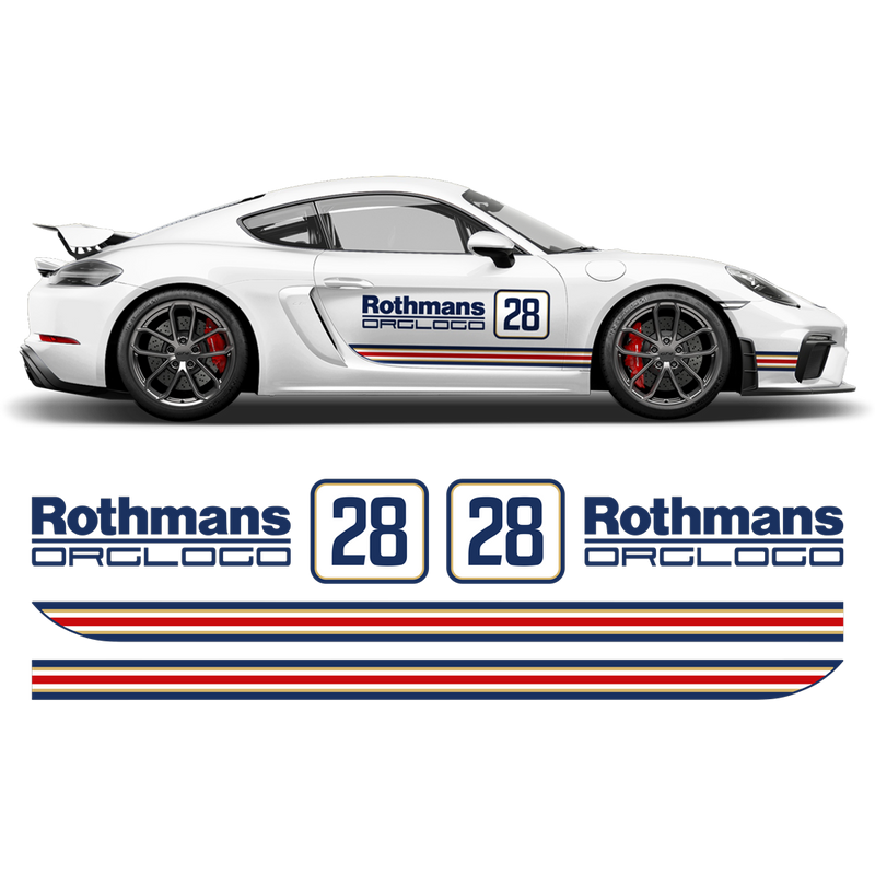 Rothmans Racing Stripes set, Cayman / Boxster