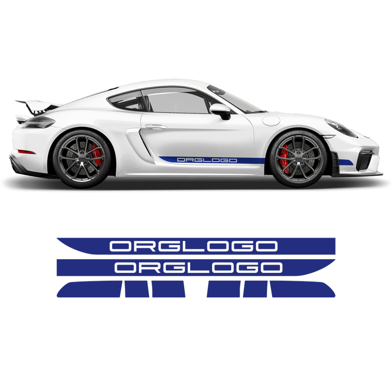 Racing Decals set in one color, for Cayman / Boxster 2005 - 2020