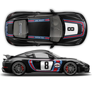 RETRO STYLE MARTINI RACING STRIPES SET, for CAYMAN 2005 - 2021