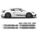 Scratched Martini Style Racing Stripes, for Cayman / Boxster