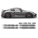 Scratched Martini Style Racing Stripes, for Cayman / Boxster