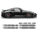 Scratched Martini Style Racing Stripes, for Cayman / Boxster