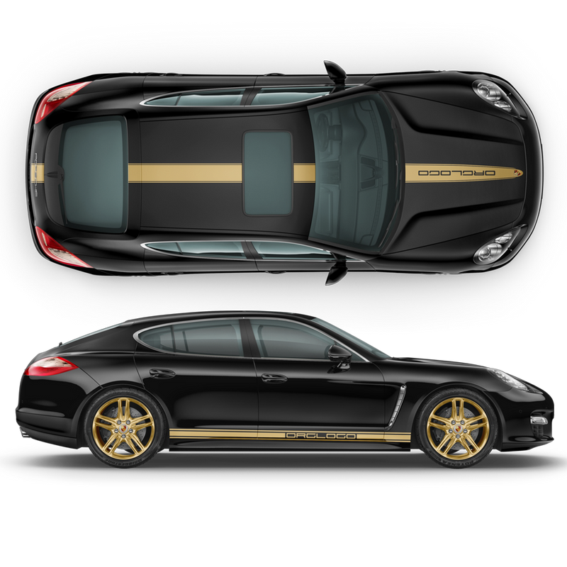 Racing Stripes set, for Porsche Panamera black