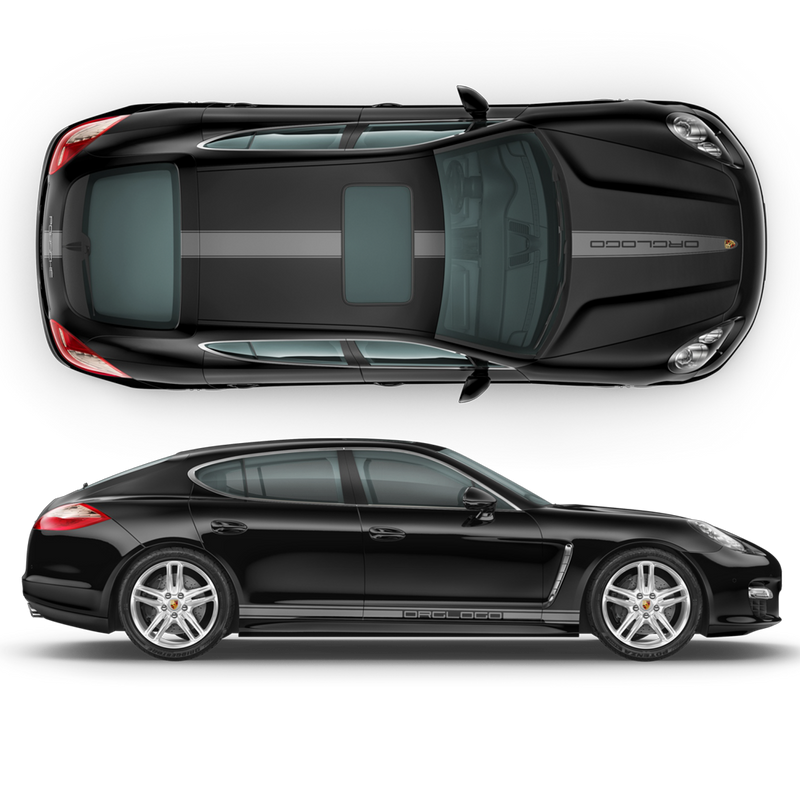 Racing Stripes set, for Porsche Panamera black