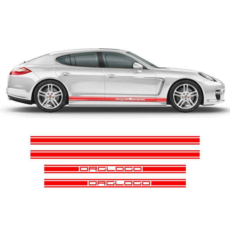 Racing Stripes set, for Porsche Panamera black